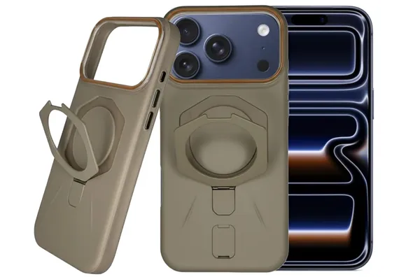 Beige_Ak_Premium_Protective_Case_For_Iphone_17_Pro,_Military-Grade_Protection_With_Kickstand_Ring_Holder,_Slim_Hard_Shell_Cover,_Space_Gray_(Beige,_Iphone_17_Pro)