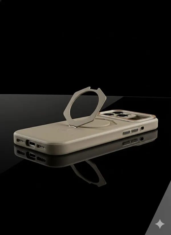Beige_Ak_Premium_Protective_Case_For_Iphone_17_Pro,_Military-Grade_Protection_With_Kickstand_Ring_Holder,_Slim_Hard_Shell_Cover,_Space_Gray_(Beige,_Iphone_17_Pro)