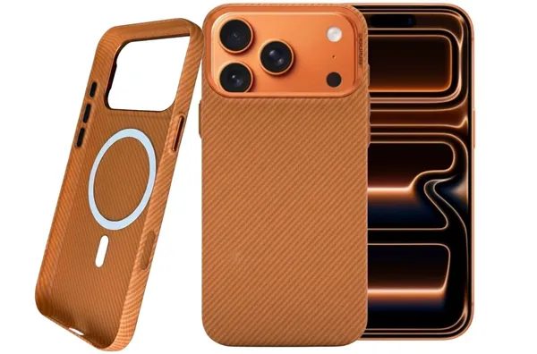 Orange_Premium_Gripp_Carbon_Fiber_Case_For_Iphone_17_Pro/Pro_Max,_Carbon_Fiber_Texture,_Military-Grade_Drop_Protection,_Raised_Camera_Bezel_(Iphone_17_Pro_Max)