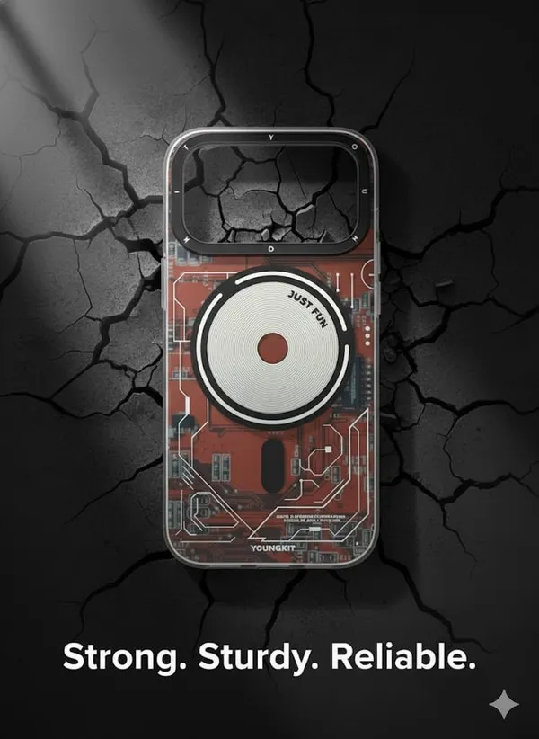 Transparent_Youngkitt_Premium_Circuit_Board_Printed_Case_For_Iphone_17_Pro/Pro_Max,_Transparent-Silicone_Design_With_Just_Fun_Pattern,_Protective_Cover_(Iphone_17_Pro_Max)