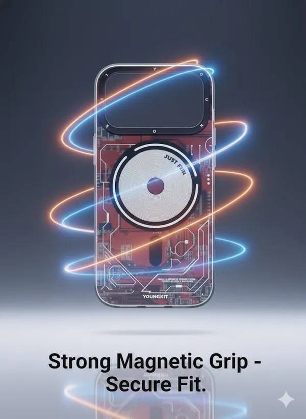 Transparent_Youngkitt_Premium_Circuit_Board_Printed_Case_For_Iphone_17_Pro/Pro_Max,_Transparent-Silicone_Design_With_Just_Fun_Pattern,_Protective_Cover_(Iphone_17_Pro_Max)