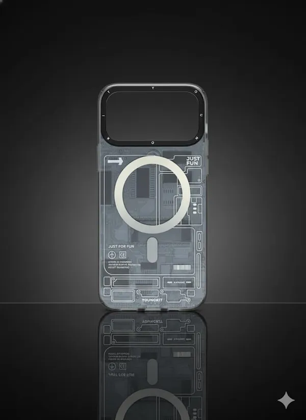 Transparent_Youngkitt_Circuit_Board_Printed_Case_For_Iphone_17_Pro/Pro_Max,_Transparent_Protective_Cover_With_Tech_Pattern,_Strong_Sturdy_Construction_(Iphone_17_Pro_Max)