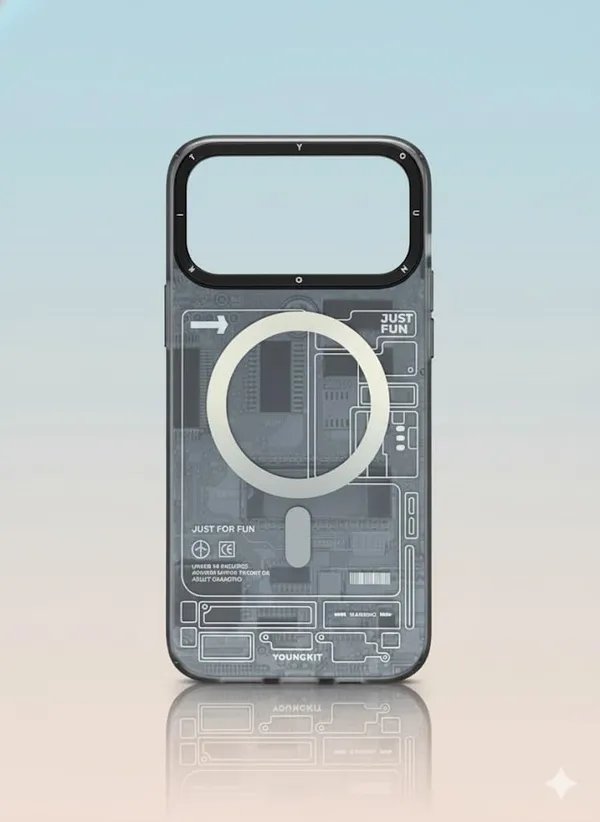 Transparent_Youngkitt_Circuit_Board_Printed_Case_For_Iphone_17_Pro/Pro_Max,_Transparent_Protective_Cover_With_Tech_Pattern,_Strong_Sturdy_Construction_(Iphone_17_Pro_Max)