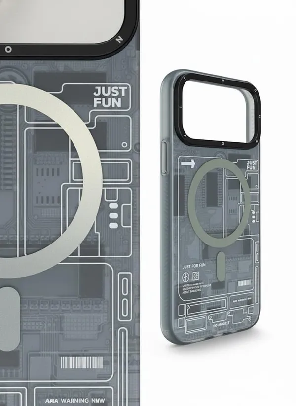 Transparent_Youngkitt_Circuit_Board_Printed_Case_For_Iphone_17_Pro/Pro_Max,_Transparent_Protective_Cover_With_Tech_Pattern,_Strong_Sturdy_Construction_(Iphone_17_Pro_Max)