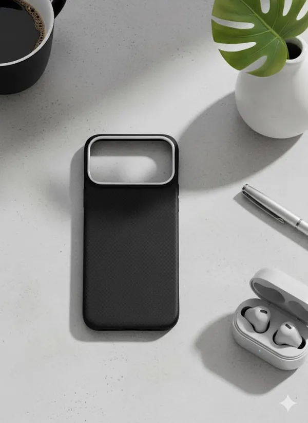 Black_Premium_Carbon_Fiber_Case_For_Iphone_17_Pro/Pro_Max,_Enhanced_Drop_Protection,_Dust_And_Water_Resistant,_Wireless_Charging_Compatible,_Navy_Blue_And_Black_(Black,_Iphone_17_Pro_Max)