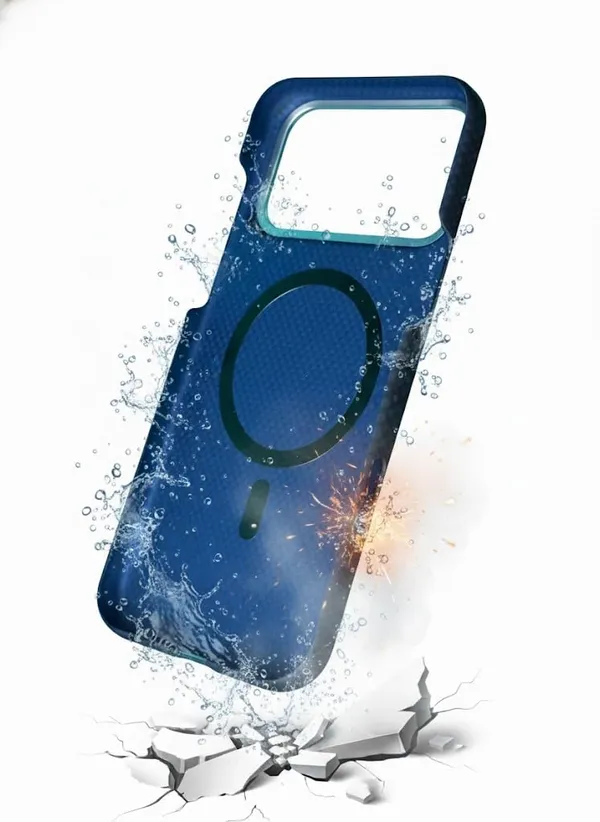 Black_Premium_Carbon_Fiber_Case_For_Iphone_17_Pro/Pro_Max,_Enhanced_Drop_Protection,_Dust_And_Water_Resistant,_Wireless_Charging_Compatible,_Navy_Blue_And_Black_(Black,_Iphone_17_Pro_Max)