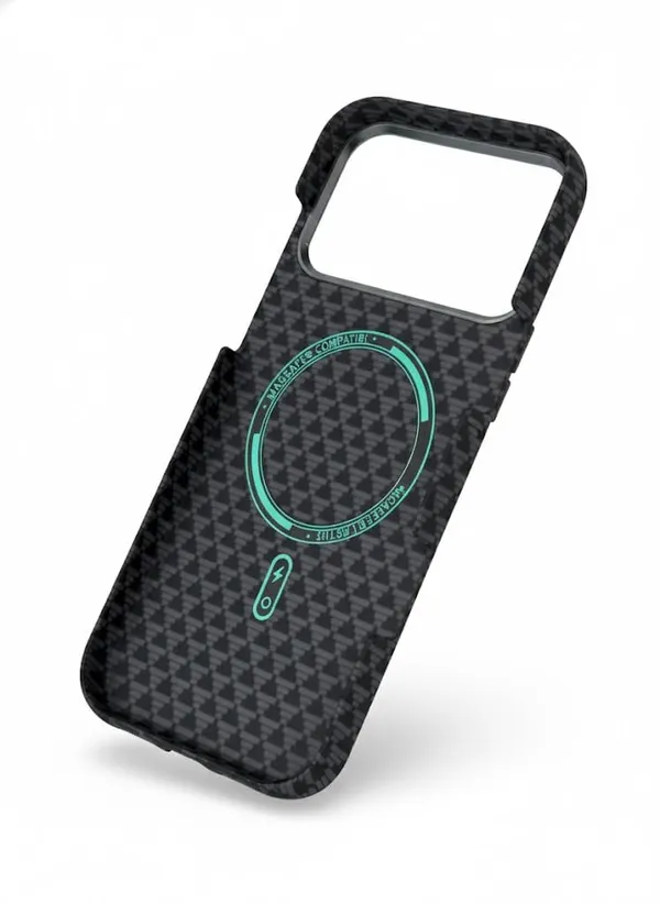 Multicolor_Checkered_Pattern_Carbon_Fiber_Case_For_Iphone_17_Pro_Wireless_Charging_Magnetic_Compatible_Premium_Protective_Cover_With_Camera_Bezel_(Multicolor_Checkered_Pattern,_Iphone_17_Pro)