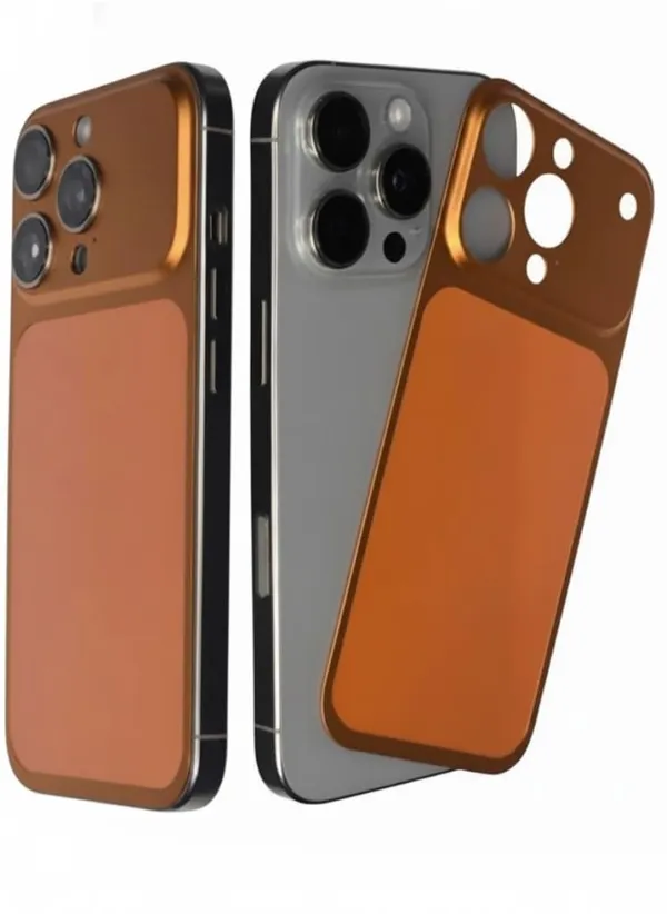 Orange_Back_&_Orange_Glass_Converter_For_Iphone_14/15/16_Series_Into_17_Pro_Series,_Premium_Upgrade_Modification_Case,_(Iphone_15_Pro)