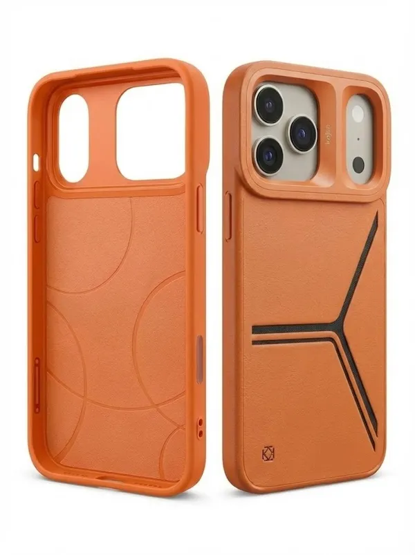 KAZSA_Premium_Leather_Finish_Shockproof_Case_for_iPhone_17_Pro_/_iPhone_17_Pro_Max_|_Slim_Protective_Back_Cover_with_Camera_Guard