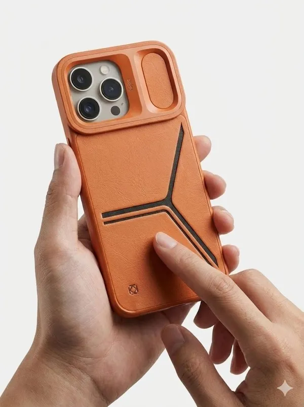KAZSA_Premium_Leather_Finish_Shockproof_Case_for_iPhone_17_Pro_/_iPhone_17_Pro_Max_|_Slim_Protective_Back_Cover_with_Camera_Guard