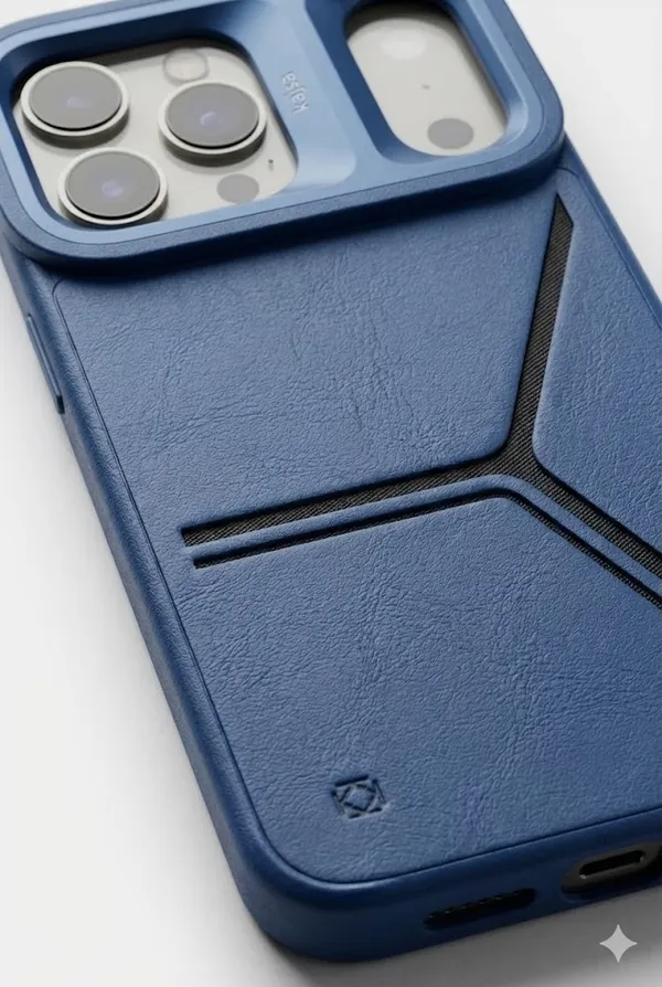 KAZSA_Premium_Leather_Finish_Shockproof_Case_for_iPhone_17_Pro_/_iPhone_17_Pro_Max_|_Slim_Protective_Back_Cover_with_Camera_Guard
