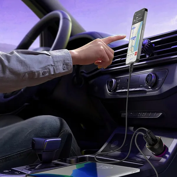LDNIO_60W_Dual_USB-C_Fast_Car_Charger_|_PD_+_PPS_+_QC_3.0_|_Type-C_Quick_Charge_Adapter_with_Multi-Protection_Safety