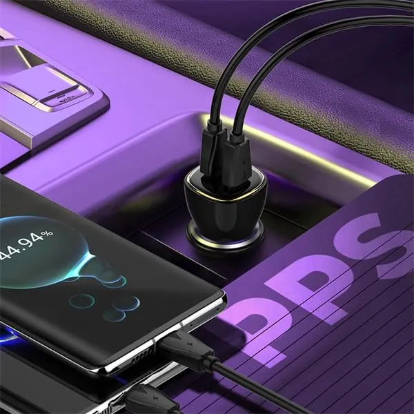 LDNIO_60W_Dual_USB-C_Fast_Car_Charger_|_PD_+_PPS_+_QC_3.0_|_Type-C_Quick_Charge_Adapter_with_Multi-Protection_Safety