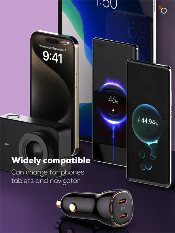LDNIO_60W_Dual_USB-C_Fast_Car_Charger_|_PD_+_PPS_+_QC_3.0_|_Type-C_Quick_Charge_Adapter_with_Multi-Protection_Safety
