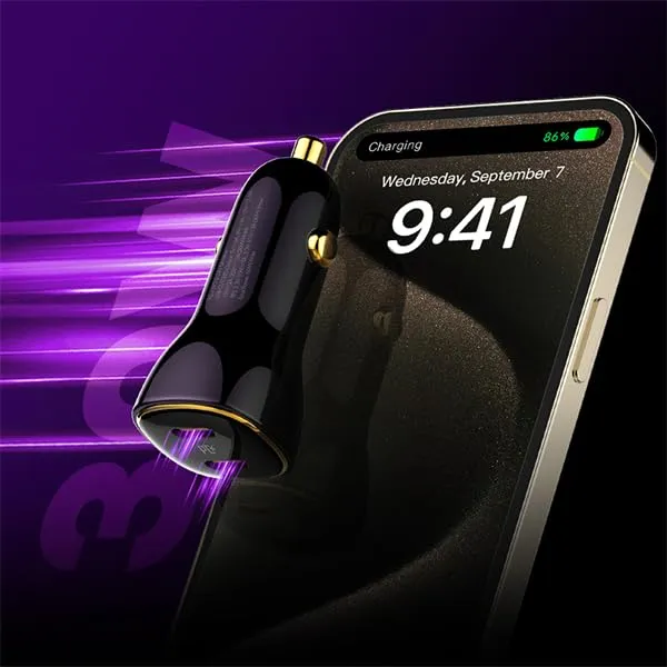 LDNIO_60W_Dual_USB-C_Fast_Car_Charger_|_PD_+_PPS_+_QC_3.0_|_Type-C_Quick_Charge_Adapter_with_Multi-Protection_Safety