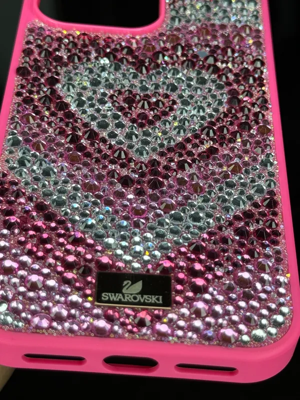 Luxury_Crystal_Heart_Glitter_Case_for_iPhone_15_Pro/Pro_Max_16_Pro/Pro_Max_|_Pink_Rhinestone_Bling_Back_Cover_|_Shockproof_Slim_Protective_Designer_Case