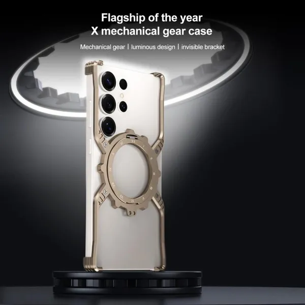 Luxury_Mechanical_Gear_Ring_Stand_Magnetic_Phone_Case_with_Aluminium_Alloy_Metal_Bumper,_360°_Rotating_Kickstand,_Luminous_Dial_&_Wireless_Charging_Support_–_Shockproof_Transparent_Back_Cover