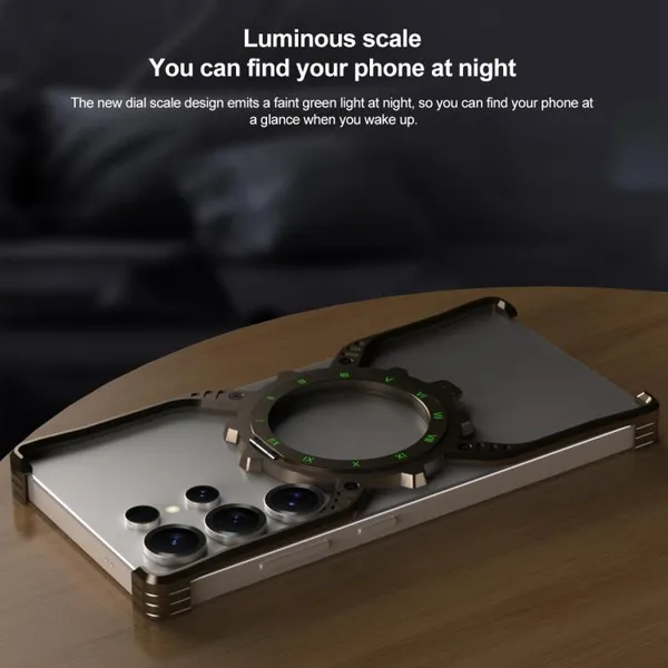 Luxury_Mechanical_Gear_Ring_Stand_Magnetic_Phone_Case_with_Aluminium_Alloy_Metal_Bumper,_360°_Rotating_Kickstand,_Luminous_Dial_&_Wireless_Charging_Support_–_Shockproof_Transparent_Back_Cover