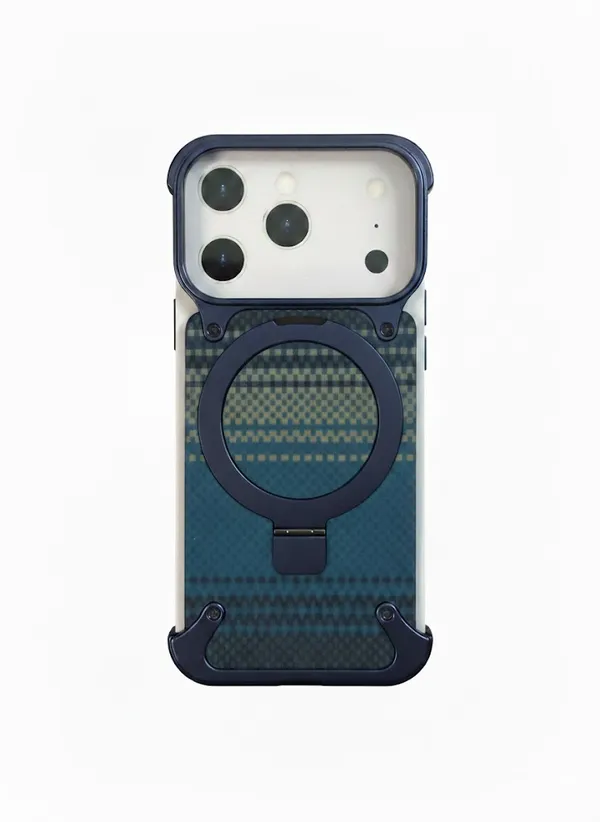 Metal_Bumper_Case_with_Magnetic_Ring_Stand_&_Leather_Back_for_iPhone_17_Series_|_Frameless_Aluminum_Alloy_Frame_|_MagSafe_Compatible_|_Luxury_Shockproof_Cover