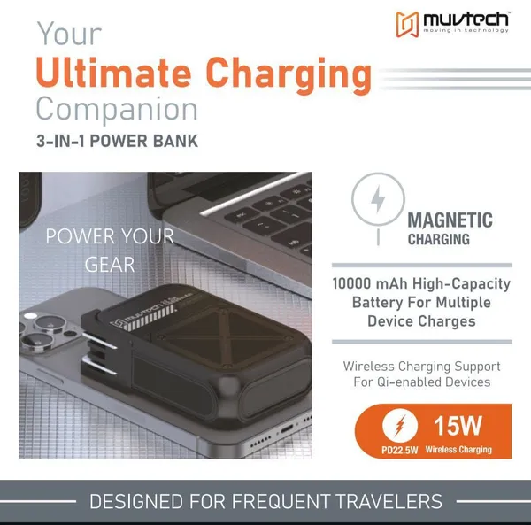 Muvtech_10000mAh_3-in-1_Magnetic_Wireless_Power_Bank_with_Built-in_Foldable_Wall_Plug_|_22.5W_PD_Fast_Charging_|_Dual_USB_(USB-A_+_USB-C)_|_Qi_Wireless_Charging_|_Compact_Travel_Charger