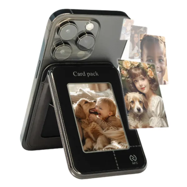 NFC_Photo_Display_Magnetic_Card_Holder_Wallet_with_Stand_|_Smart_NFC_Card_Pack_for_iPhone_&_Android