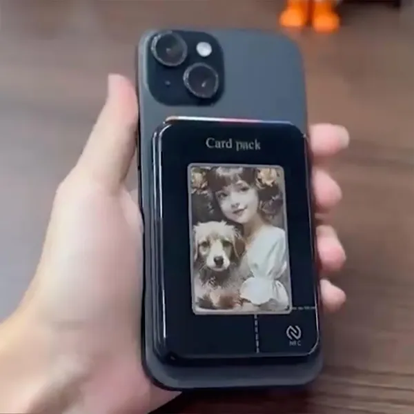 NFC_Photo_Display_Magnetic_Card_Holder_Wallet_with_Stand_|_Smart_NFC_Card_Pack_for_iPhone_&_Android