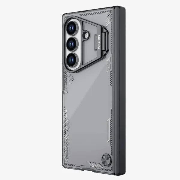 NILLKIN_Iceblade_Series_Case_for_Samsung_Galaxy_Z_Fold_7_|_Built-in_Kickstand_&_Camera_Shield_|_Slim_Transparent_Hard_Back_with_TPU_Hinge_Protection_|_Shockproof_Premium_Foldable_Cover