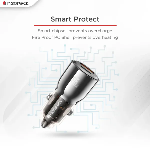 Neopack_95W_Dual-Port_Fast_Car_Charger_|_USB-C_PD_3.0_+_USB-A_QC_3.0_|_Turbo_Vision_High-Power_Charging