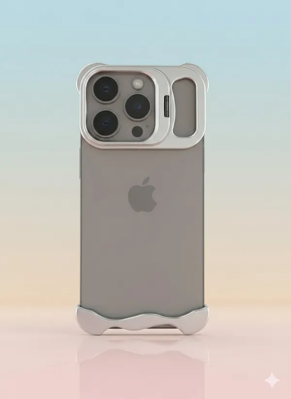 Premium_Metal_Camera_Frame_Case_for_iPhone_17_Pro_/_17_Pro_Max_–_Aluminum_Top_&_Bottom_Bumper_with_Lens_Protection_|_Orange_/_Blue_/_Silver