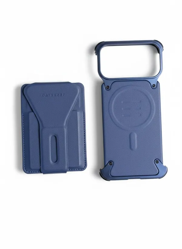 Premium_Metal_Frame_Phone_Case_with_Leather_Back_&_MagSafe_Detachable_Wallet,_Kickstand_&_Carry_Handle