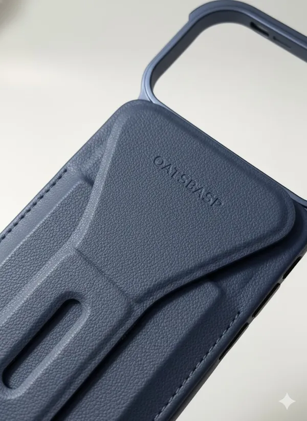 Premium_Metal_Frame_Phone_Case_with_Leather_Back_&_MagSafe_Detachable_Wallet,_Kickstand_&_Carry_Handle