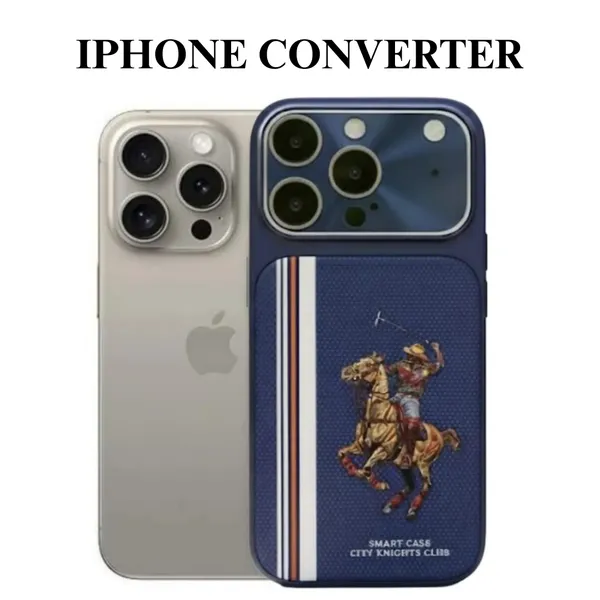 AK_PREMIUM_iPhone_13/14/15/16_Pro_Series_to_iPhone_17_Pro_Look_Converter_Case_|_Luxury_Polo_Club_Design_|_Raised_Camera_Frame_|_Shockproof_Slim_Back_Cover