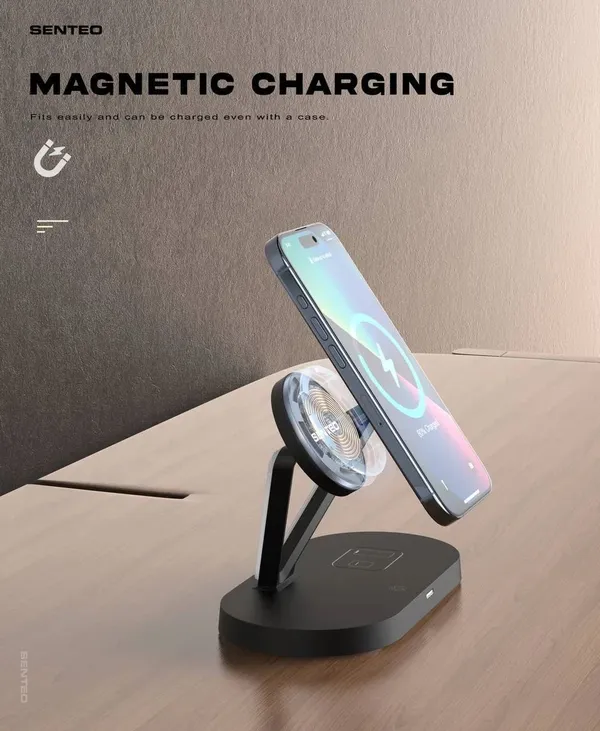 SENTEO_Navi_Stand_5-in-1_Magnetic_Wireless_Charging_Station_with_Ambient_Lamp,_45W_Fast_Charging,_MagSafe_Compatible_Charger_for_Phone,_Smartwatch_&_TWS_Earbuds