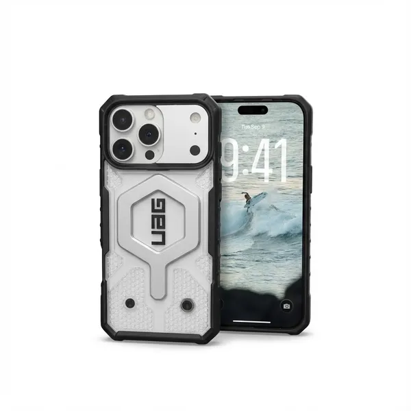 UAG_Pathfinder_Clear_Rugged_Case_for_iPhone_17_Pro_/_17_Pro_Max_with_Built-in_MagSafe_|_Military_Grade_Drop_Protection_|_Shockproof_Transparent_Back_Cover_–_Gray
