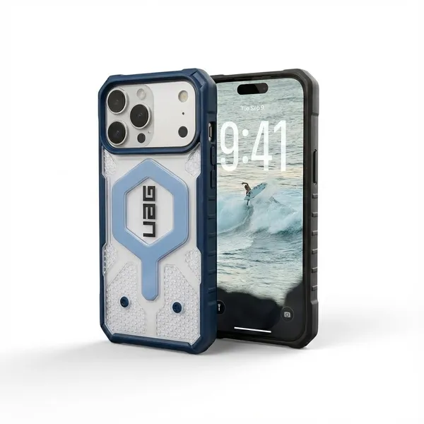 UAG_Pathfinder_Clear_Rugged_Case_for_iPhone_17_Pro_/_17_Pro_Max_with_Built-in_MagSafe_|_Military_Grade_Drop_Protection_|_Shockproof_Transparent_Back_Cover_–_Ice_Blue