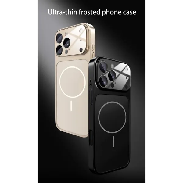 Orange__Premium_Metal_I_Phone_14_Pro_Max_Into_17_Pro_Series_Case,_Coral_Orange_Silicone,_Wireless_Charging_Compatible,_Camera_Protection,_Professional_Design