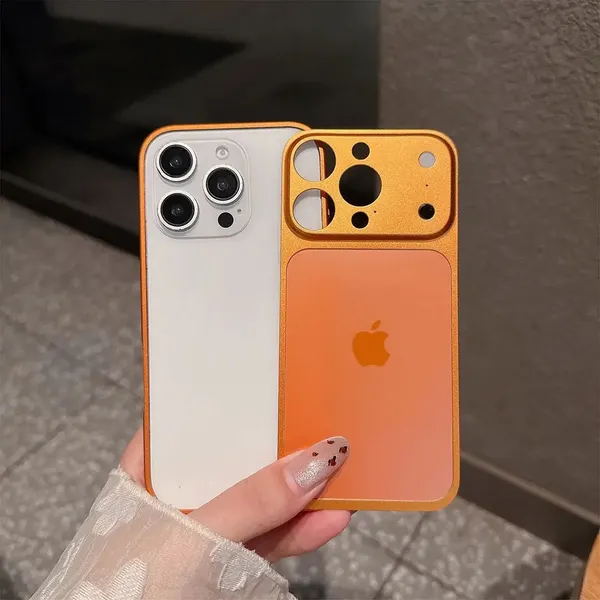 Orange_Converter_With_Metal_Frame_Camera_Lens_Protection_Case_Cover_Iphone