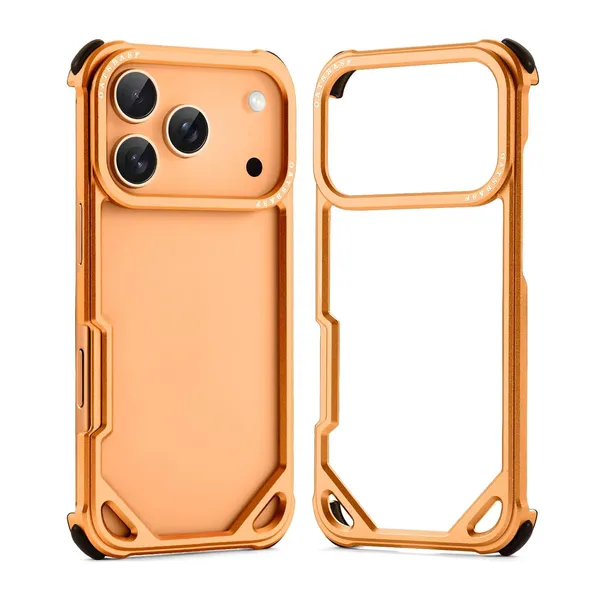 AK_PREMIUM_Metal_Bumper_for_iPhone_17_Pro_/_17_Pro_Max_–_Aerospace_Aluminum_Frame,_Shockproof_Corner_Guard,_Slim_Borderless_Design,_Camera_Lens_Protection,_Luxury_Bare_Metal_Feel