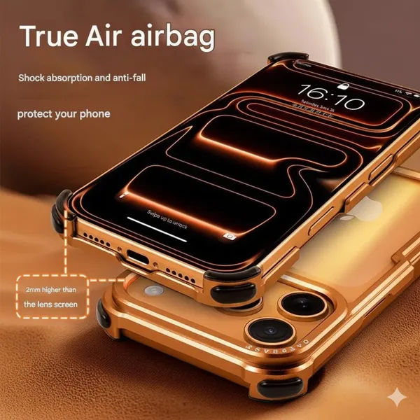 AK_PREMIUM_Metal_Bumper_for_iPhone_17_Pro_/_17_Pro_Max_–_Aerospace_Aluminum_Frame,_Shockproof_Corner_Guard,_Slim_Borderless_Design,_Camera_Lens_Protection,_Luxury_Bare_Metal_Feel