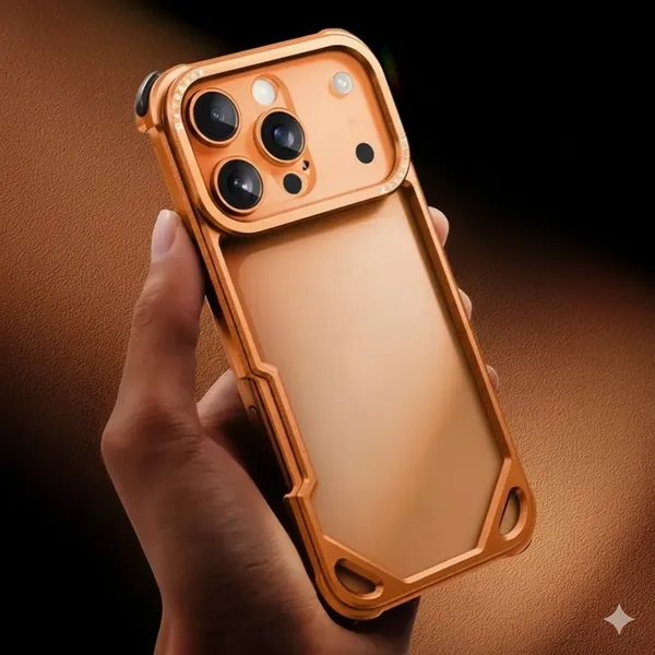 AK_PREMIUM_Metal_Bumper_for_iPhone_17_Pro_/_17_Pro_Max_–_Aerospace_Aluminum_Frame,_Shockproof_Corner_Guard,_Slim_Borderless_Design,_Camera_Lens_Protection,_Luxury_Bare_Metal_Feel