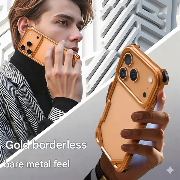 AK_PREMIUM_Metal_Bumper_for_iPhone_17_Pro_/_17_Pro_Max_–_Aerospace_Aluminum_Frame,_Shockproof_Corner_Guard,_Slim_Borderless_Design,_Camera_Lens_Protection,_Luxury_Bare_Metal_Feel
