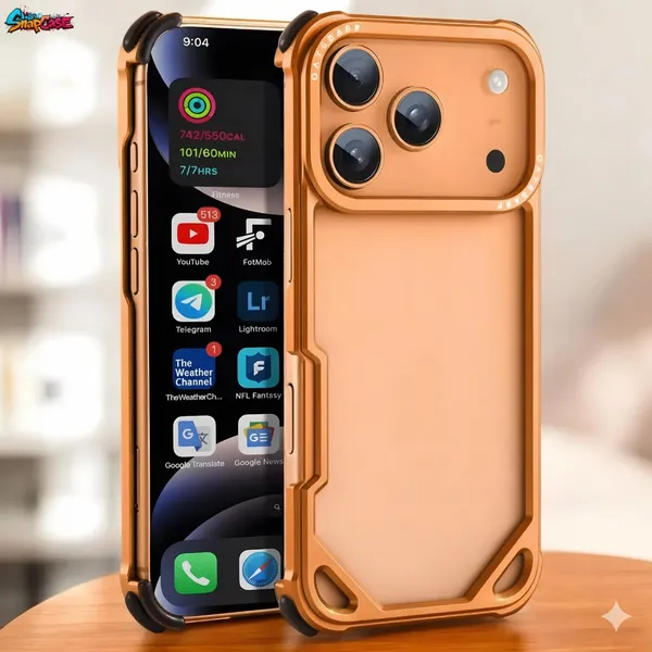 AK_PREMIUM_Metal_Bumper_for_iPhone_17_Pro_/_17_Pro_Max_–_Aerospace_Aluminum_Frame,_Shockproof_Corner_Guard,_Slim_Borderless_Design,_Camera_Lens_Protection,_Luxury_Bare_Metal_Feel