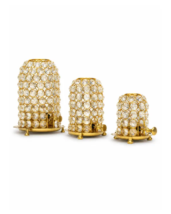 Brass_Akhand_Diya_with_Crystal_Design_–_Gold_Finish_Oil_Lamp_(Set_of_3)