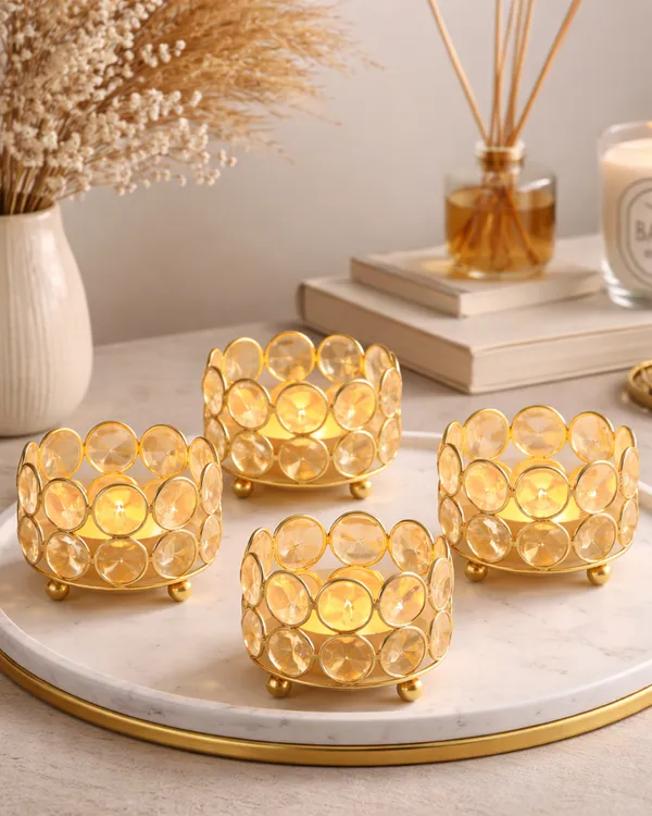 Golden_Tealight_Holders_Set_–_Citrus_Glow_Design_for_Festive_Décor