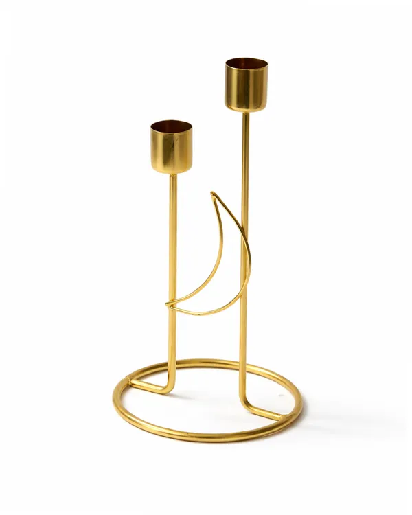 Entice_India____Luxury_Dual_Stem_Iron_Candle_Holder_____Modern_Decorative_Table_Centerpiece