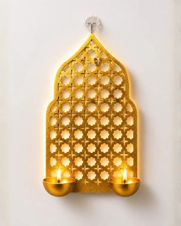 Swarn_Jyoti_Electro_Gold_Dual_Diya_Wall_Decor