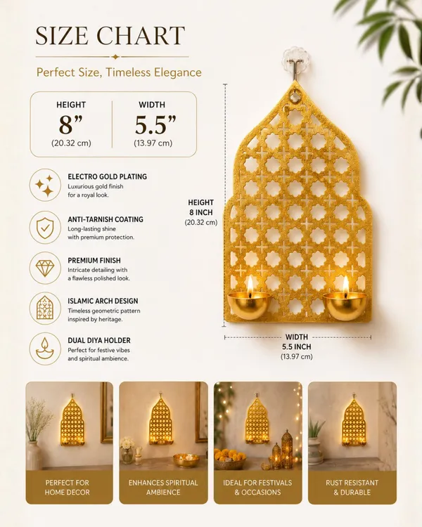 Swarn_Jyoti_Electro_Gold_Dual_Diya_Wall_Decor