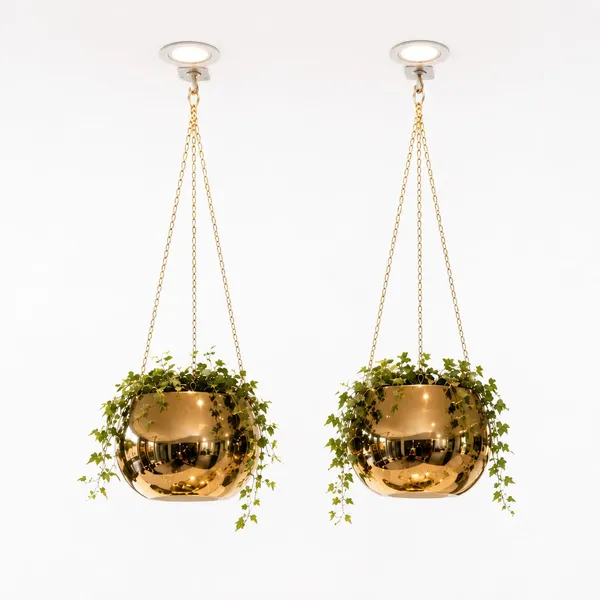 Luxury_Gold_Hanging_Metal_Planter_Pot_Set_of_2,_Modern_Indoor_Ceiling_Plant_Hanger