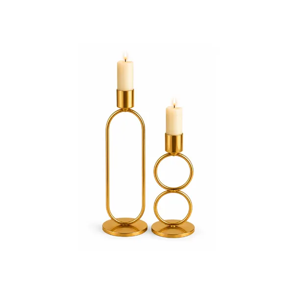 Modern_Gold_Metal_Candle_Holder_Set_of_2_|_Geometric_Decorative_Tealight_&_Pillar_Candle_Stand_for_Living_Room,_Dining_Table_&_Home_Decor
