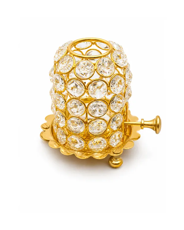 Brass_Akhand_Diya_with_Crystal_Design_–_Gold_Finish_Oil_Lamp_(Small)